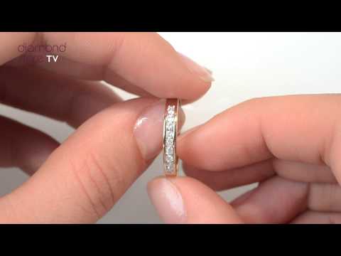 E3883 - Glorious Half Eternity Ring 0.20CT Diamond 9K Yellow Gold