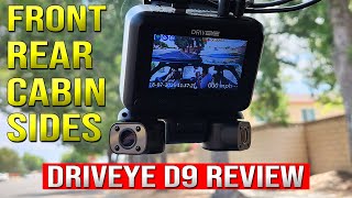 Driveye 4 Channel Dash Cam D9 Review & Driving Video