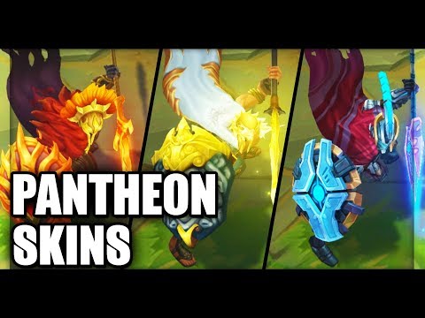 All Pantheon Skins Rework 2019 Final Update (League of Legends)