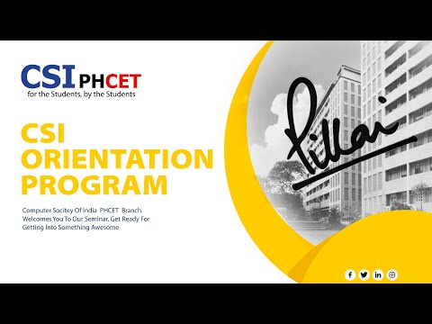 Csi Phcet Orientation Program
