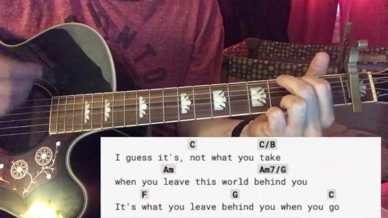 How to play Three Wooden Crosses by Randy Travis