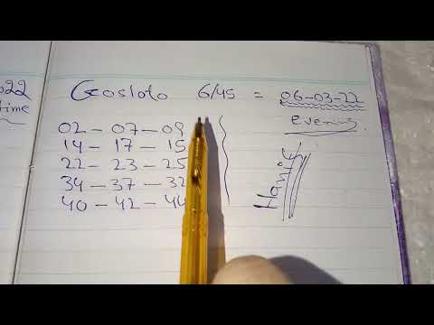 Gosloto 6/45 | 6-3-2022 | Evening draw, Russia lottery Gosloto 6/45, make money online,
