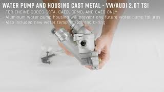 Water Pump And Housing Cast Metal - VW/Audi 2.0T TSi | 06H121026DD-GRF