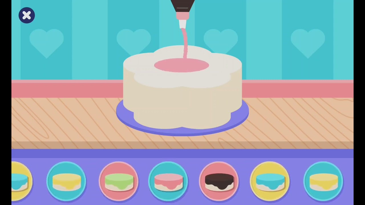 Make a cake - education game for kids