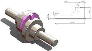 SolidWorks Tutorial #054: Oldham couple (bottom-up version)- animation