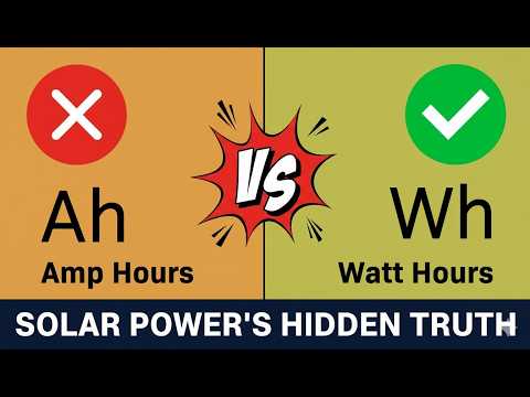 Amp Hours vs Watt Hours Explained | Battery Capacity for Solar Power Systems (Ah vs Wh)