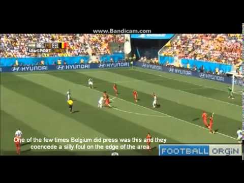 Messi allowed space vs Belgium