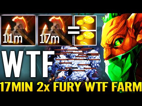 WAGA WTF 11min Fury x2 1000 GPM Fast Farming - Bounty Hunter Forgotten Carry IS BACK 7.29 Dota 2 Pro