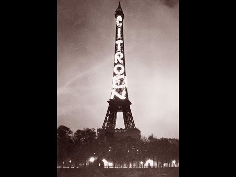 Still frame from Citroën on the Eiffel Tower (Citroën, 1925)