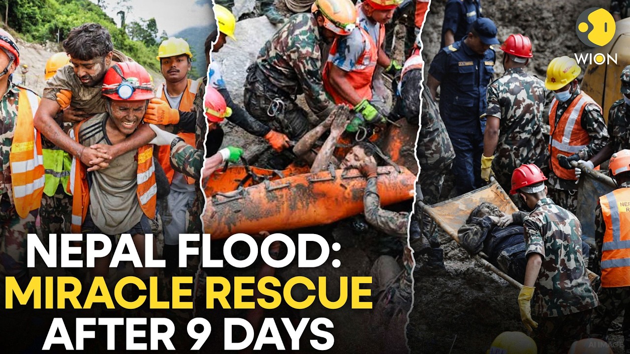 NEPAL Flood LIVE: 2 Workers Rescued Alive After 9 Days Trapped Inside Flood-Hit Trishuli-3A Tunnel