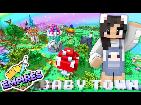 💙Building BABY TOWN! Empires SMP Ep.21 [Minecraft 1.17]