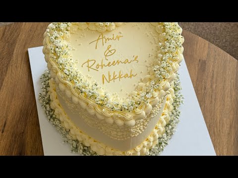 Decorate a wedding cake with me🤍🌱✨