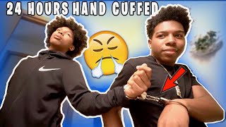 24 HOURS HANDCUFFED TO MY LIL BROTHER! *terrible*