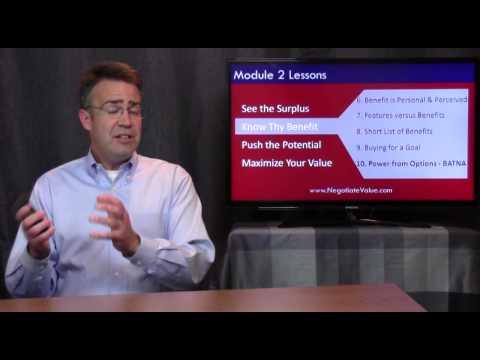 Negotiate Value Lesson #10 -- BATNA