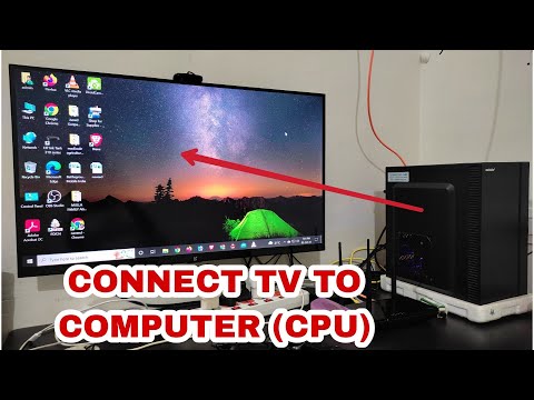 how to connect computer to tv | how to connect cpu to smart tv in hindi