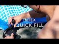 For inflatables: the Intex Quick-Fill electric air pump is easy to use and operates on AC power and plugs into a standard household electrical outlet. The package comes with three interconnecting nozzles to fit the valves on common inflatables like swimming pools, airbeds and pool floats