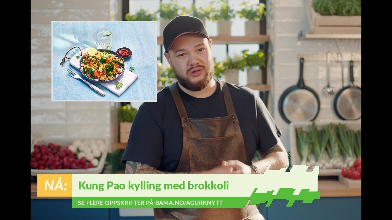 Spennende Kung Pao med kylling og brokkoli 