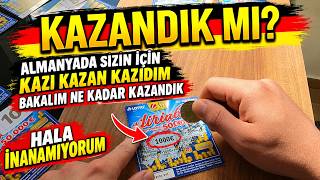 Almanya’da SİZLER İÇİN Kazı Kazan Kazıdım! 💶 Kaç  Euro Kazandım? 😱 Böylesi Görül