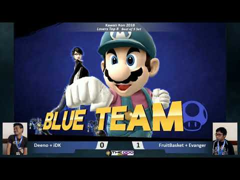 KKON18 Teams: SSB Wii U - LT8 - Deeno + iDK vs FruitBasket + Evanger