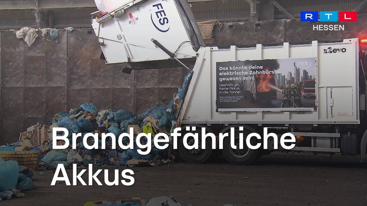 Müllwagen und Deponien geraten häufiger in Brand – wegen Lithium-Ionen-Akkus