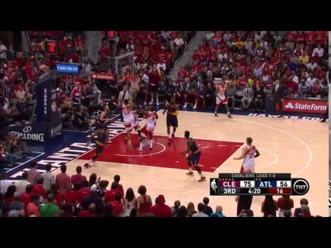 NBA, playoff 2015, Hawks vs. Cavaliers, Round 3, Game 2, Move 41, Mike Scott, dunk