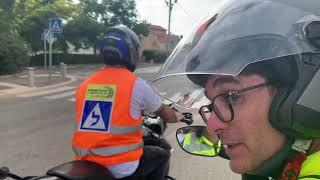 דוגמה לטסט אופנועים בחוץ בחיפה