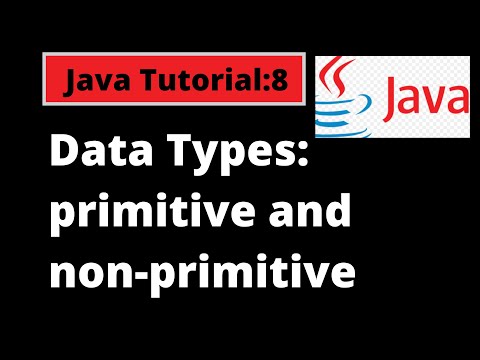 Java Programming Tutorial 8 Data Types In Java Primitive And Non Primitive Data Types In Java