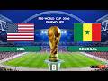 USA vs SENEGAL - Pre-World Cup 2026 Friendlies | Full Match All Goals | Simulation PES