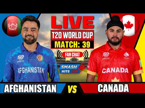 🔴Live: Afghanistan vs Canada | T20 World Cup 2026 - Match 39th | Live Cricket Match Score&Commentary