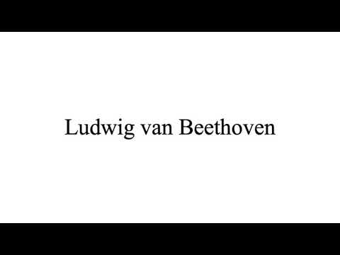 How to say Ludwig van Beethoven in german