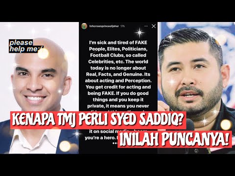 KENAPA TMJ PERLI SYED SADDIQ "TAK PAYAH BOTAKKAN KEPALA"  *the full tea* ☕️