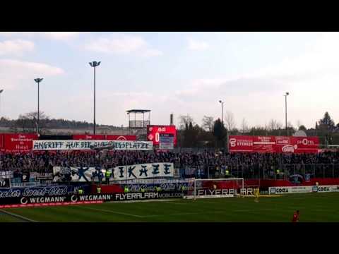 Karlsruher SC kamikaze-tifo ultras [24.03.2018 gegen Würzburger Kickers]