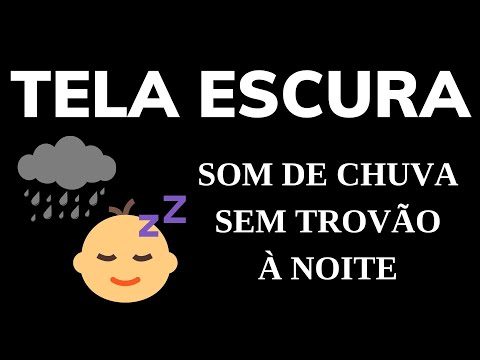 Som de chuva sem trovão à noite, Chuva forte para insônia e sono, paz de espírito