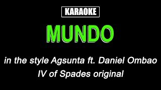 Download lagu Karaoke - Mundo - Agsunta ft. Daniel Ombao mp3 Download lagu Karaoke - Mundo - Agsunta ft. Daniel Ombao mp3