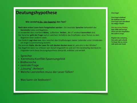Abi/Deutsch Wie schreibt man eine Gedichtanalyse/Interpretation?
