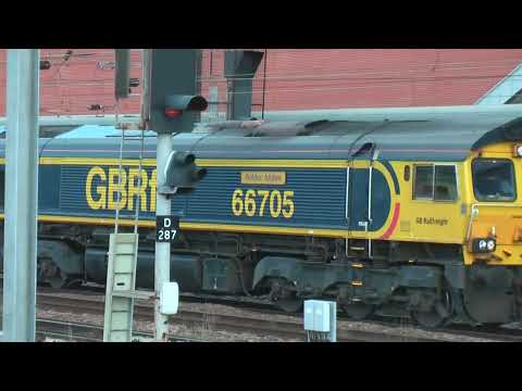 GBRF Class 66 no: 66705 @ Doncaster {0Z20} 29/09/2023.