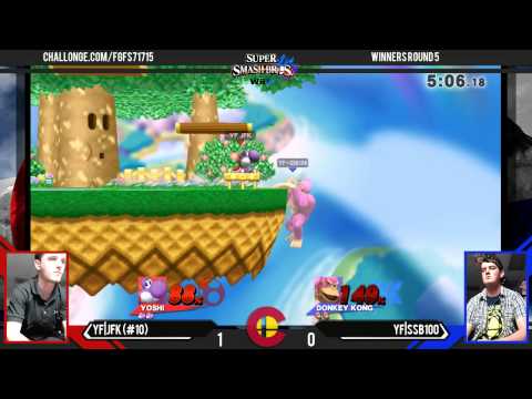 FGF4 - YF|JFK (Yoshi) Vs. YF|SSB100 (Olimar, Donkey Kong) WR5 - Smash 4