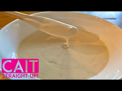 Homemade Lemon Garlic Tahini Dressing Recipe | Cait Straight Up