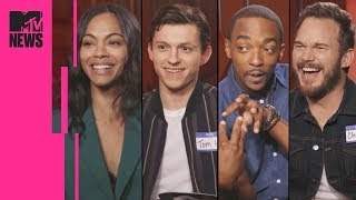 The 'Avengers: Infinity War' Cast Play Marvel Trivia | MTV News video