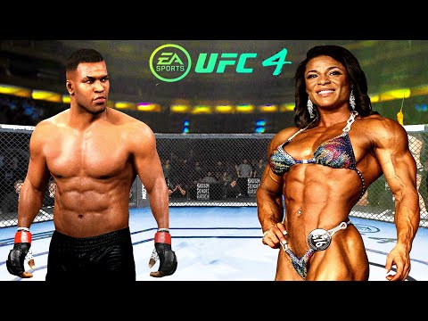 UFC 4 l Mike Tyson vs. Girl Bodybuilder (EA SPORTS UFC 4) mma wwe