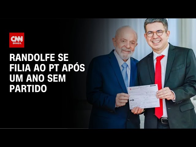 Randolfe se filia ao PT após um ano sem partido | BASTIDORES CNN