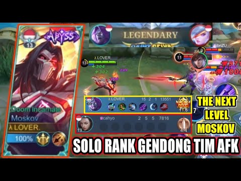 TOP GLOBAL MOSKOV SOLO RANK GENDONG PUBLIK AFK - MOBILE LEGENDS