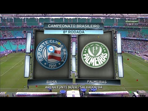 Todos os Gols, Bahia 2 x 4 Palmeiras - Brasileirão 18/06/2017 [HD]