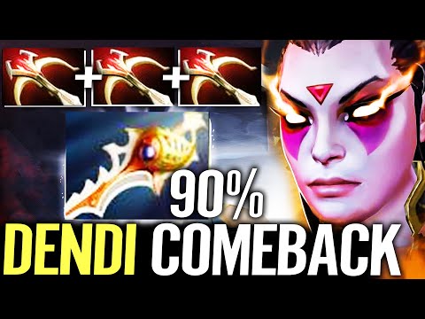 🔥 DENDI 3x Daedalus + Divine Templar Assassin 90% CRIT — 0/3/0 to 11/3/11 GOD Comeback Dota 2 Pro
