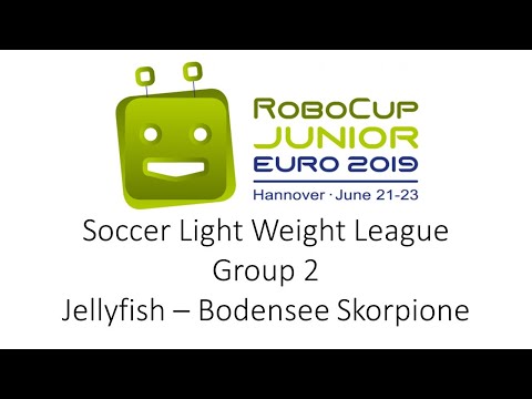 RoboCup Junior Euro 2019 - Soccer Light Weight: Jellyfish - Bodensee Skorpione (9:7)