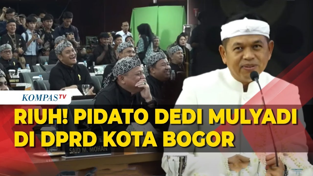 [FULL] Riuh! Pidato Dedi Mulyadi di Rapat Paripurna Hari Jadi Kota Bogor Disambut Tepuk Tangan
