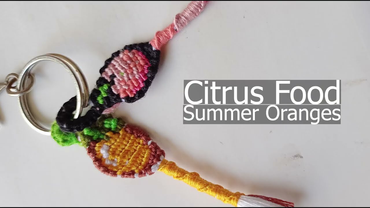 Alpha friendship bracelet pattern #37461, keychain tutorial, Thread Keychain, #mybraceletsbook