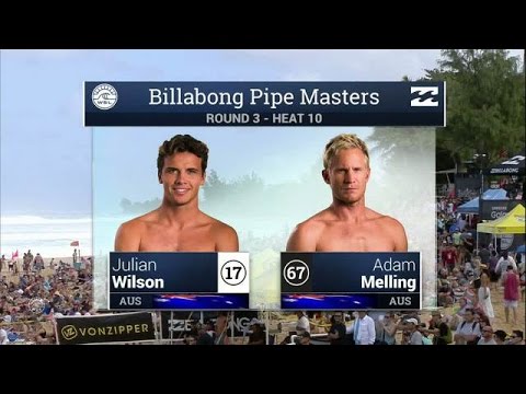 Julian Wilson vs Adam Wilson - Round Three, Heat 10 - 2015 Billabong Pipe Masters