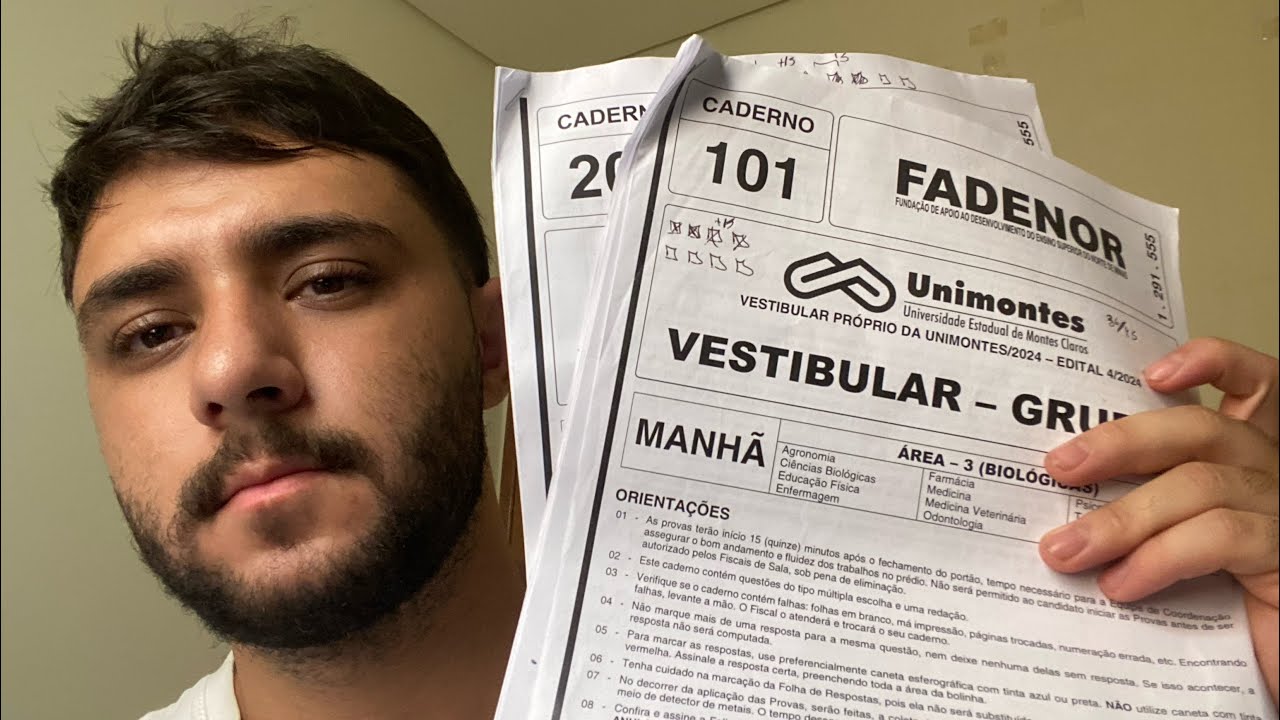 PROVA DA UNIMONTES 2024