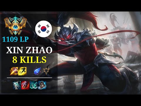 Xin Zhao Jungle vs Graves - 8 kills - Gmg8 KR Challenger (1109 LP) Patch 11.4